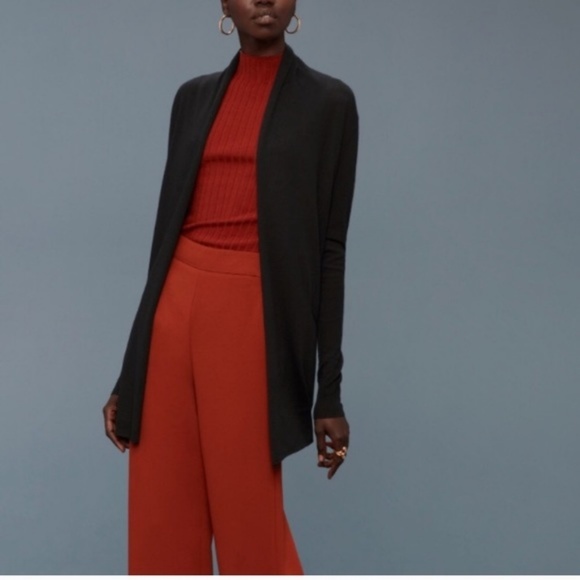 Aritzia Sweaters - Wilfred Aritzia black silk Flaubert cardigan